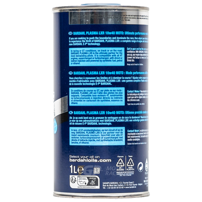 Bardahl 10W40 Plasma LXR - 1 litra premium ulja 