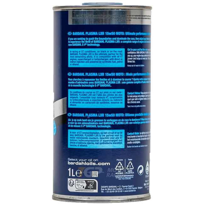 Bardahl 15W50 Plasma LXR - 1 Litar Premium ulja 