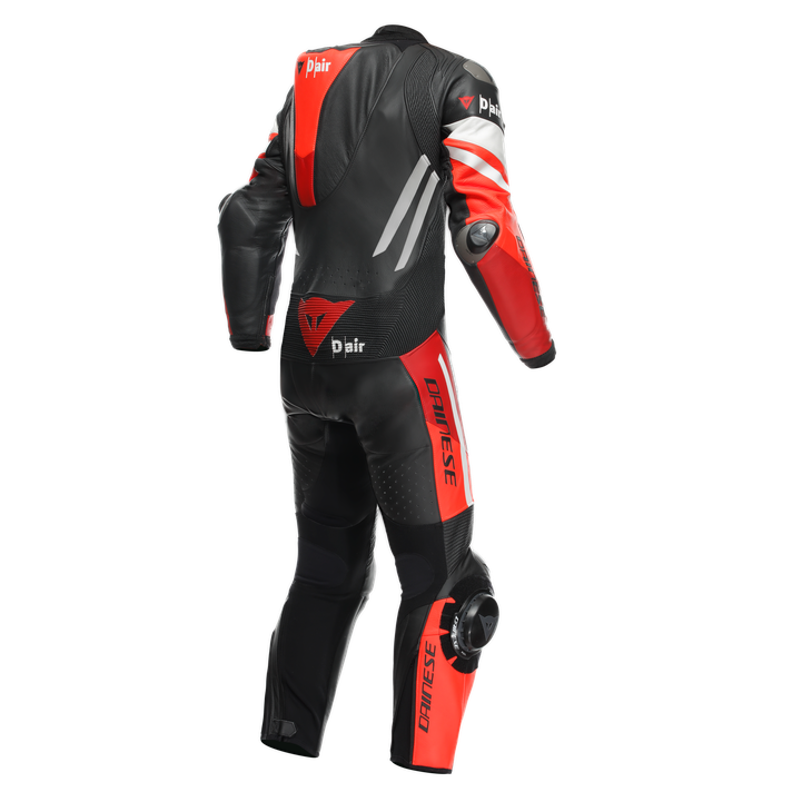 Dainese Misano 3 D-AIR® Kombinezon Kožno odijelo – Perforirani zračni jastučić trkaći kombinezon | Muški | Crvena 