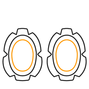 1x Klizači za koljena Flag Series George Cross