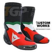 Dainese Axial 2 Racing i cestovne motociklističke čizme za muškarce | Italia Edition | Custom Works 