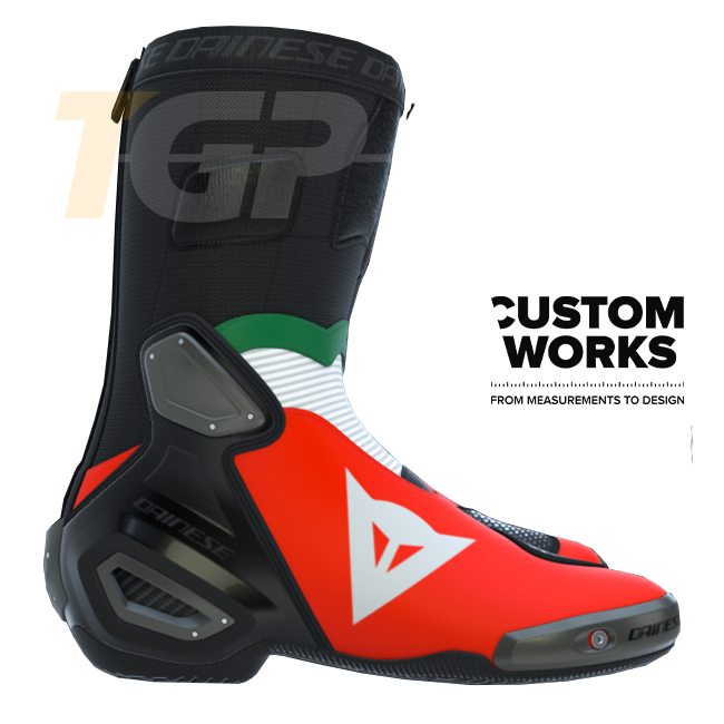 Dainese Axial 2 Racing i cestovne motociklističke čizme za muškarce | Italia Edition | Custom Works 