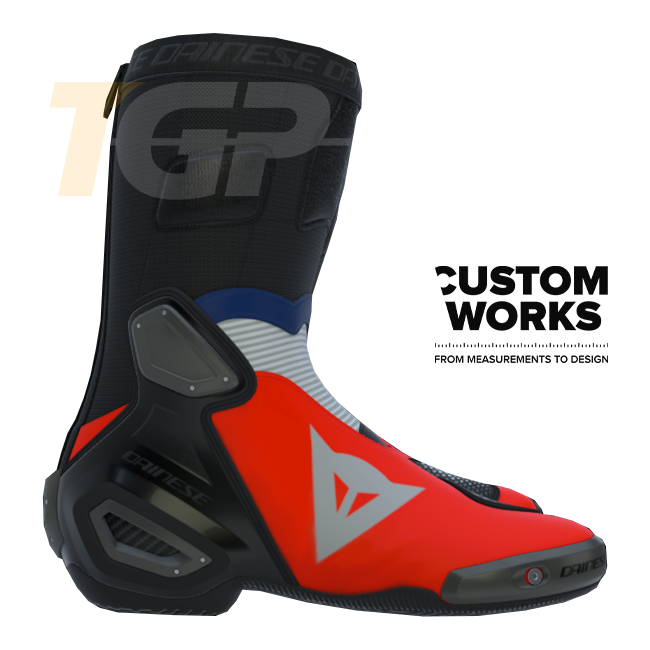 Dainese Axial 2 Racing und Straßen Motorradstiefel Herren | Francia Edition | Custom Works