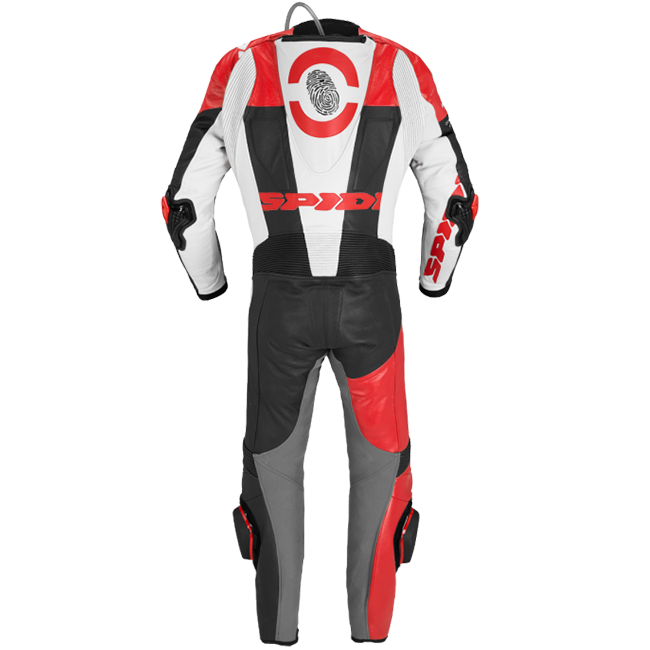 Spidi DP-Progressive jednodijelni Kožno odijelo – Perforirano trkaće odijelo | Muškarci | Crvena | Y161014 