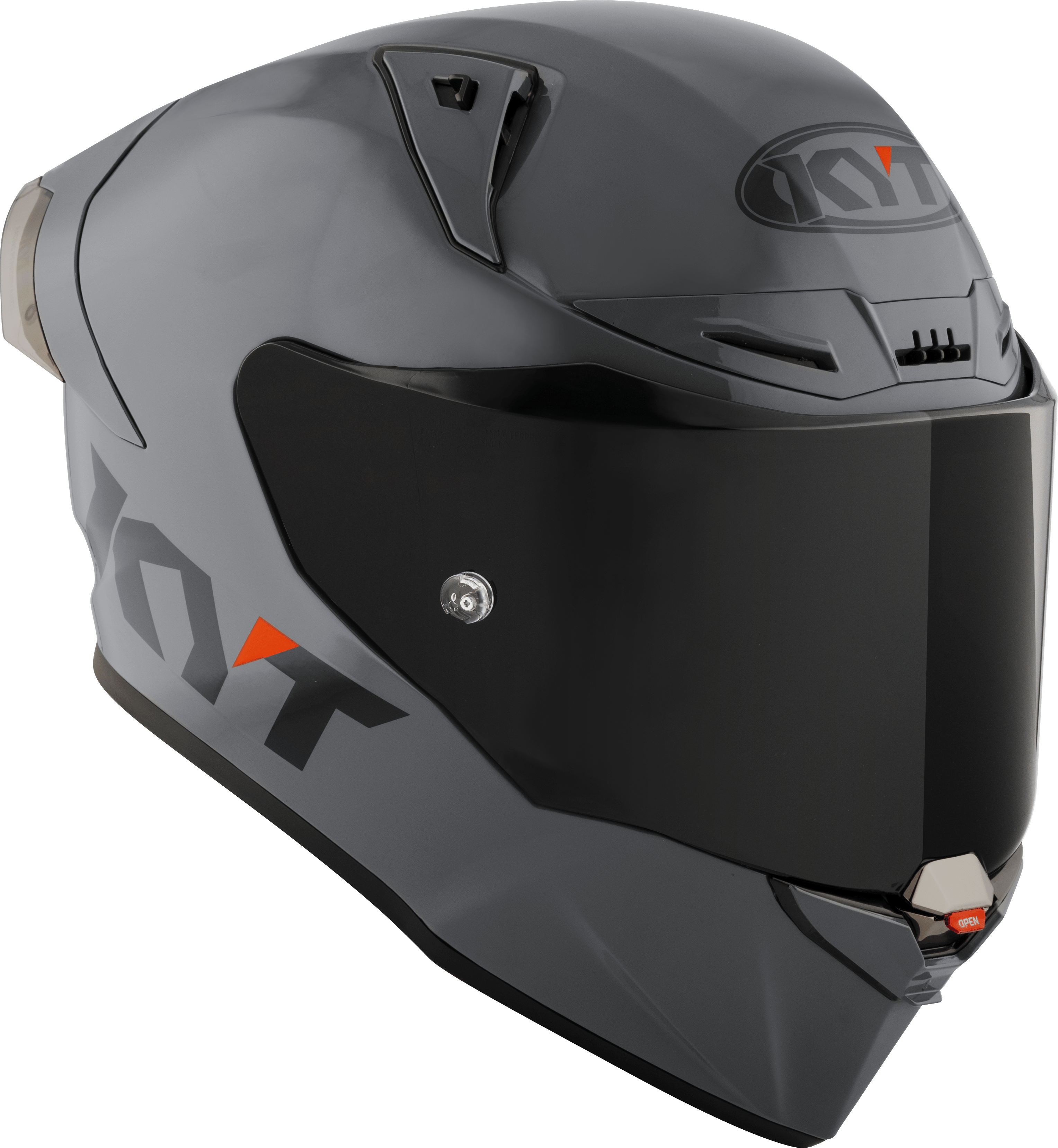 KYT R1R Racing kaciga Plain siva Y6R100W1 
