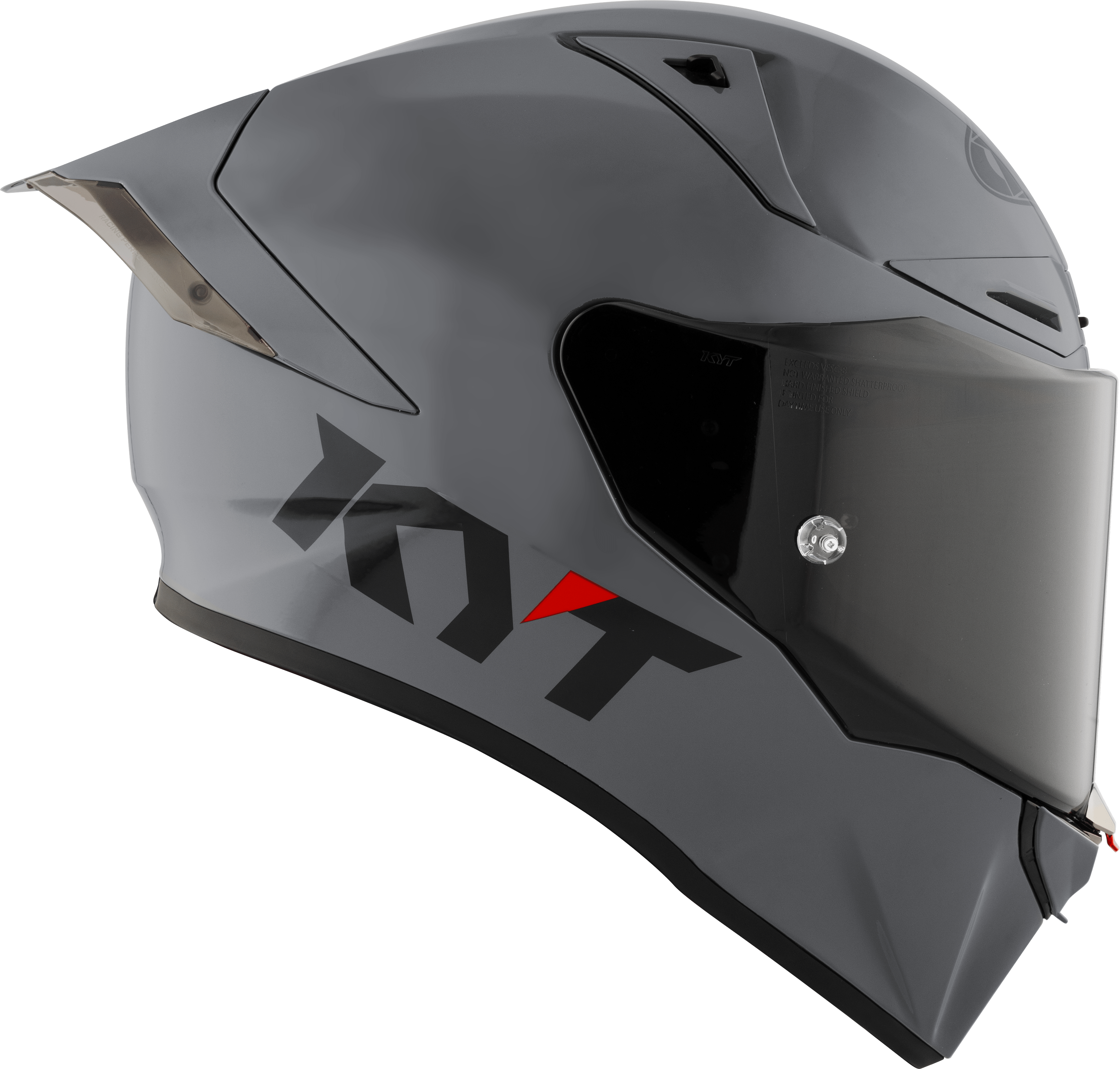 KYT R1R Racing kaciga Plain siva Y6R100W1 