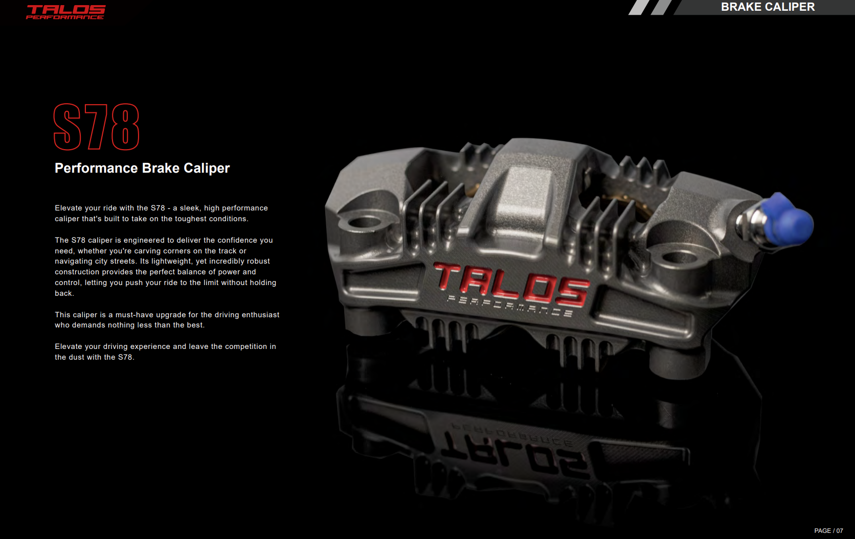 Talos S78 Monoblock P4 34/34 108mm kočiona čeljust prednja desna | X78.108.HD.R 