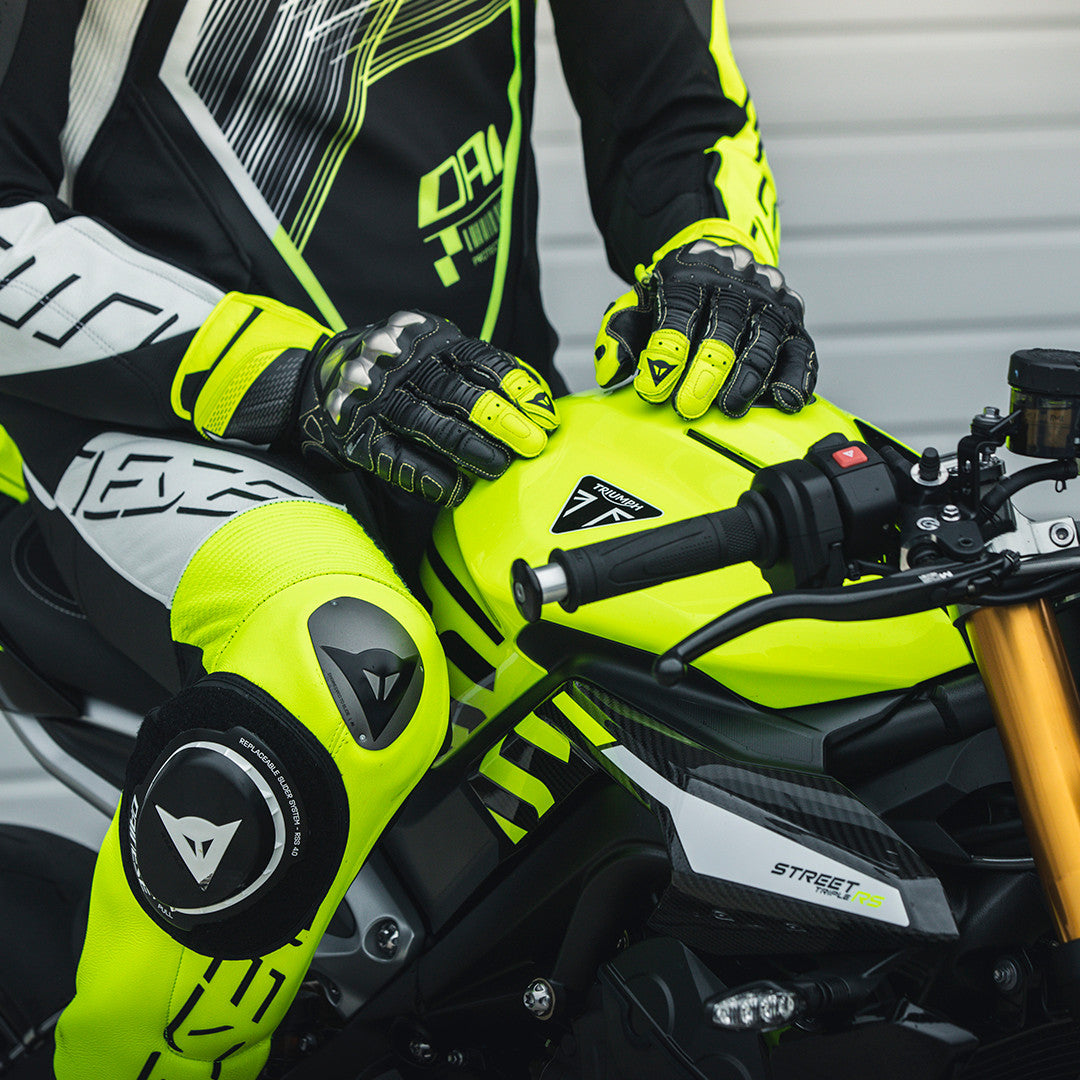 Dainese Full Metal 7 Racing motociklističke kožne rukavice | Muški | Neonska žuta/Crna 