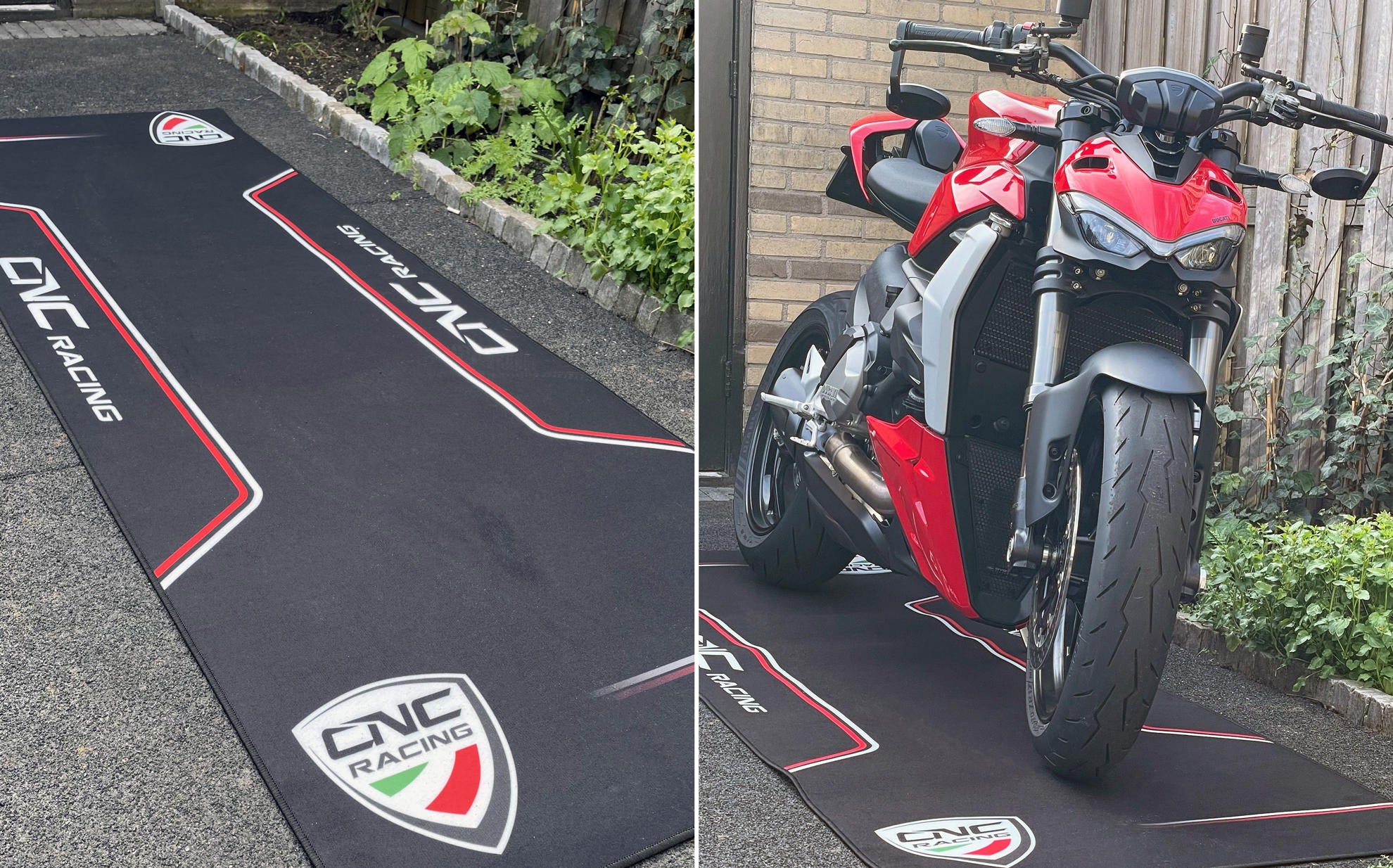 Motociklistički podni tepih za garažu i boks 226 x 80 cm CNC Racing GA016B 