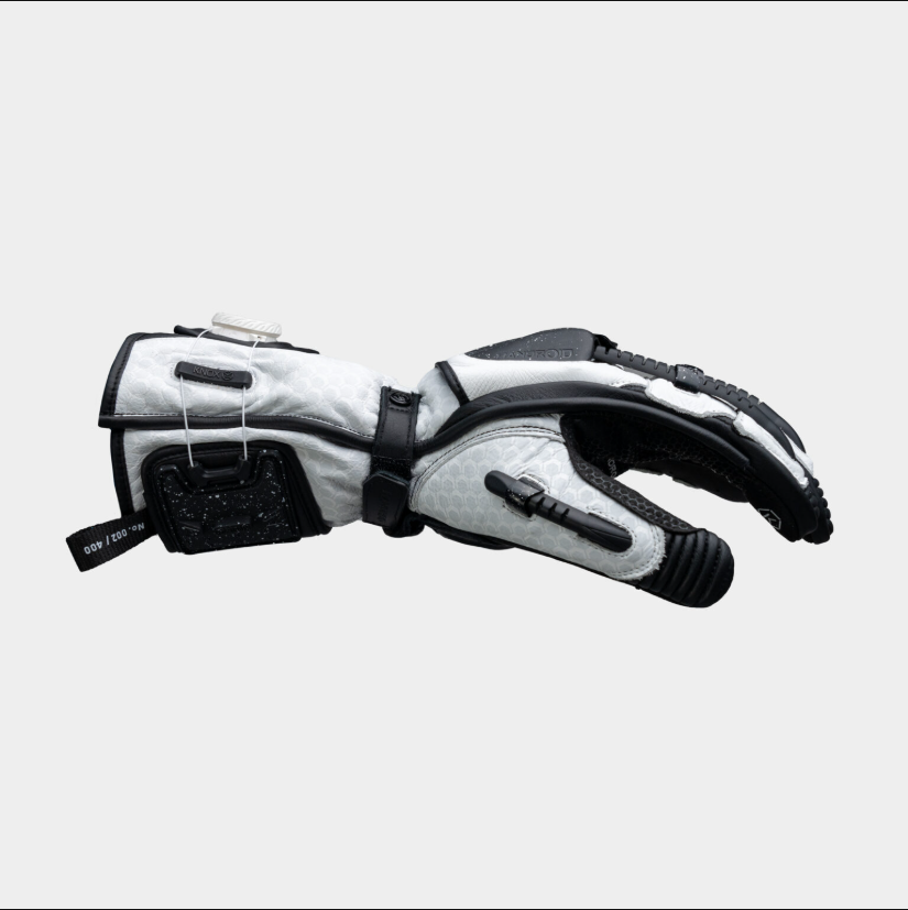 Knox Handroid MK5 racing kožne rukavice | Muške | Crno/Bijelo | 11769404101 