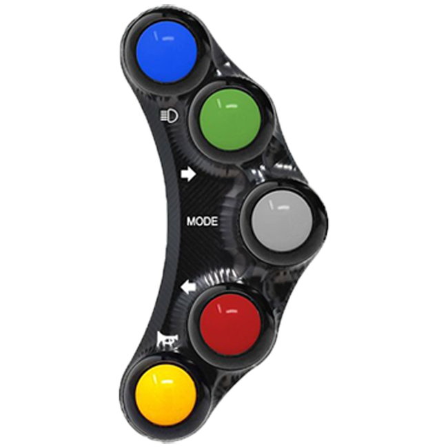 Upravljački prekidač lijevi JetPrime za Ducati Panigale 1299/S (15-18) JP PLS 005 