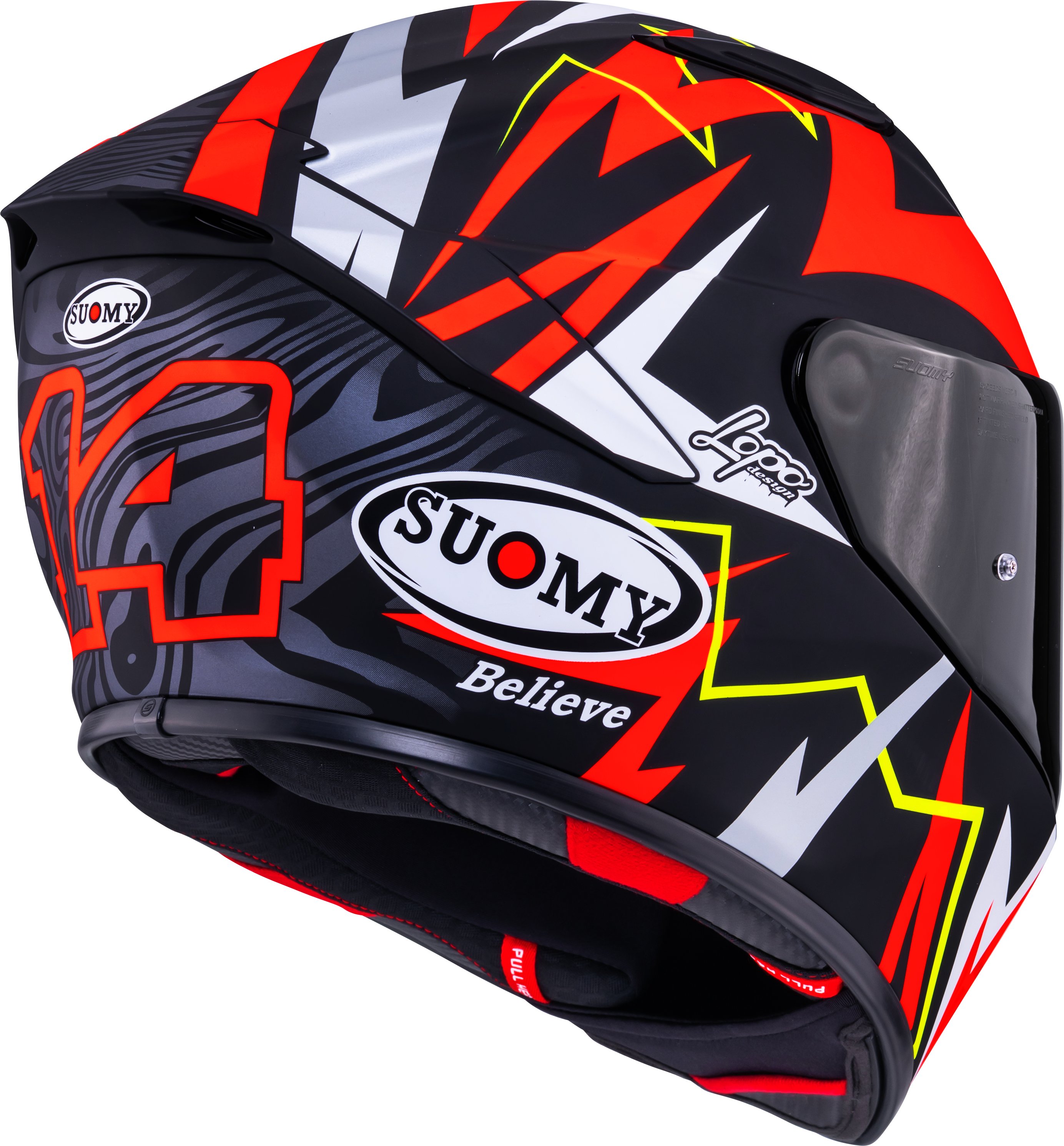 Suomy Track-1 kaciga mat crvena Sam Lowes replica 2025 K6T10020 
