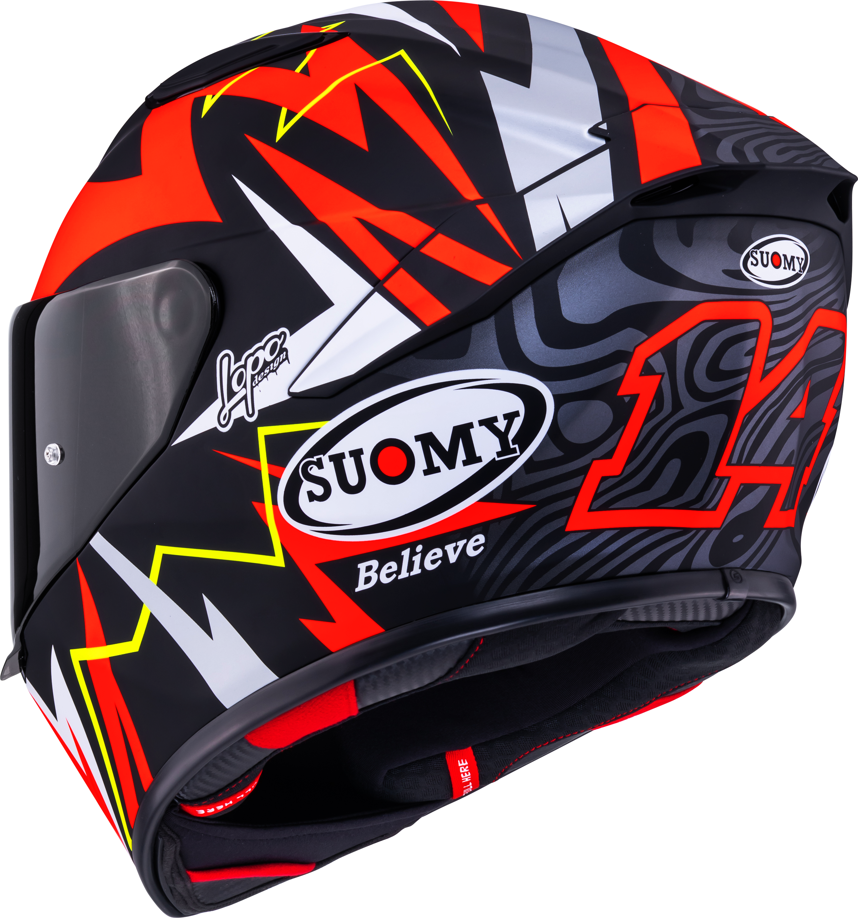 Suomy Track-1 kaciga mat crvena Sam Lowes replica 2025 K6T10020 