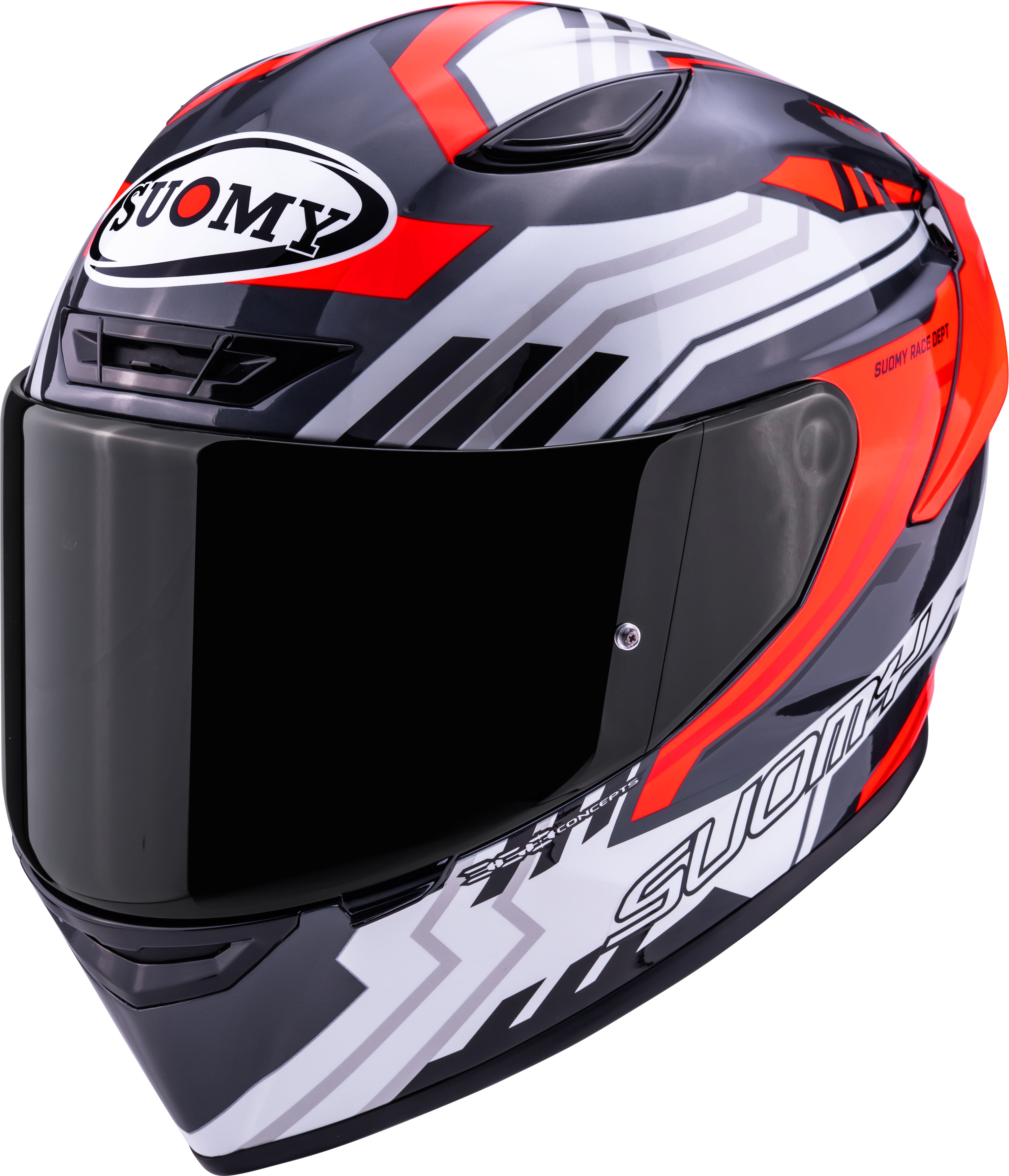 Suomy Track-1 kaciga Framework Bijela/Crvena K6T10022 
