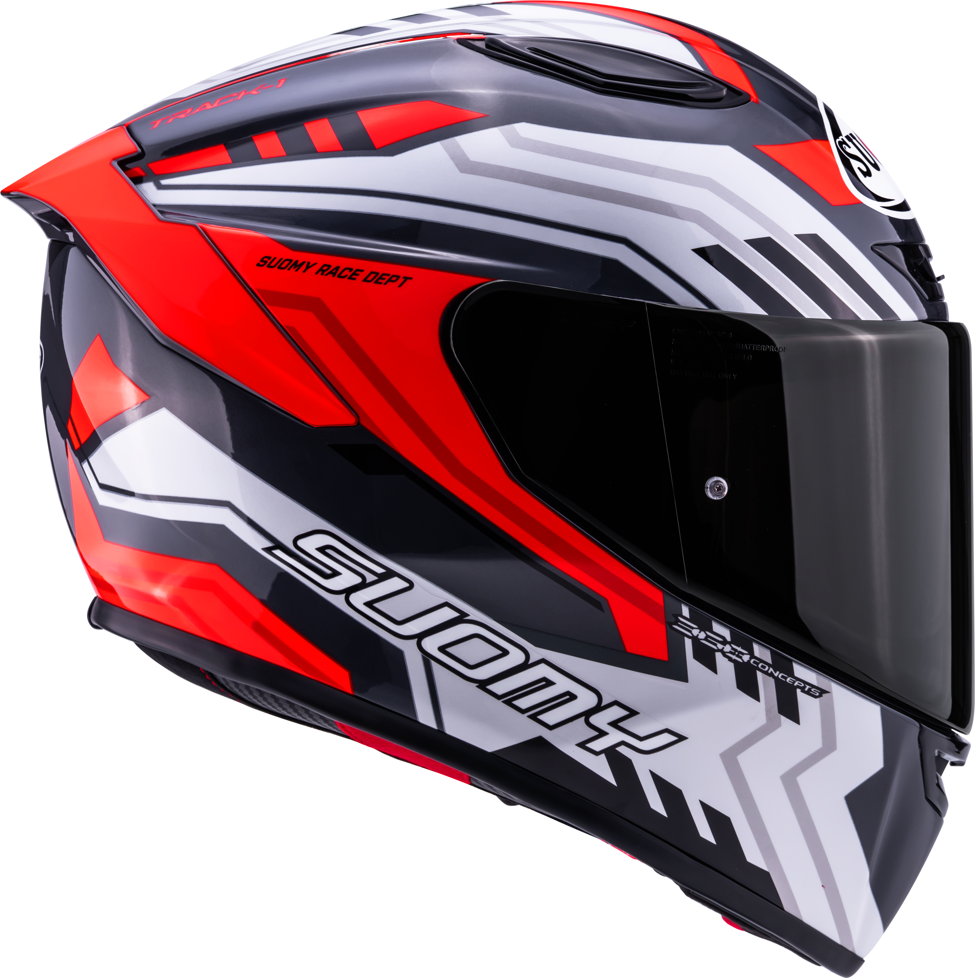 Suomy Track-1 kaciga Framework Bijela/Crvena K6T10022 