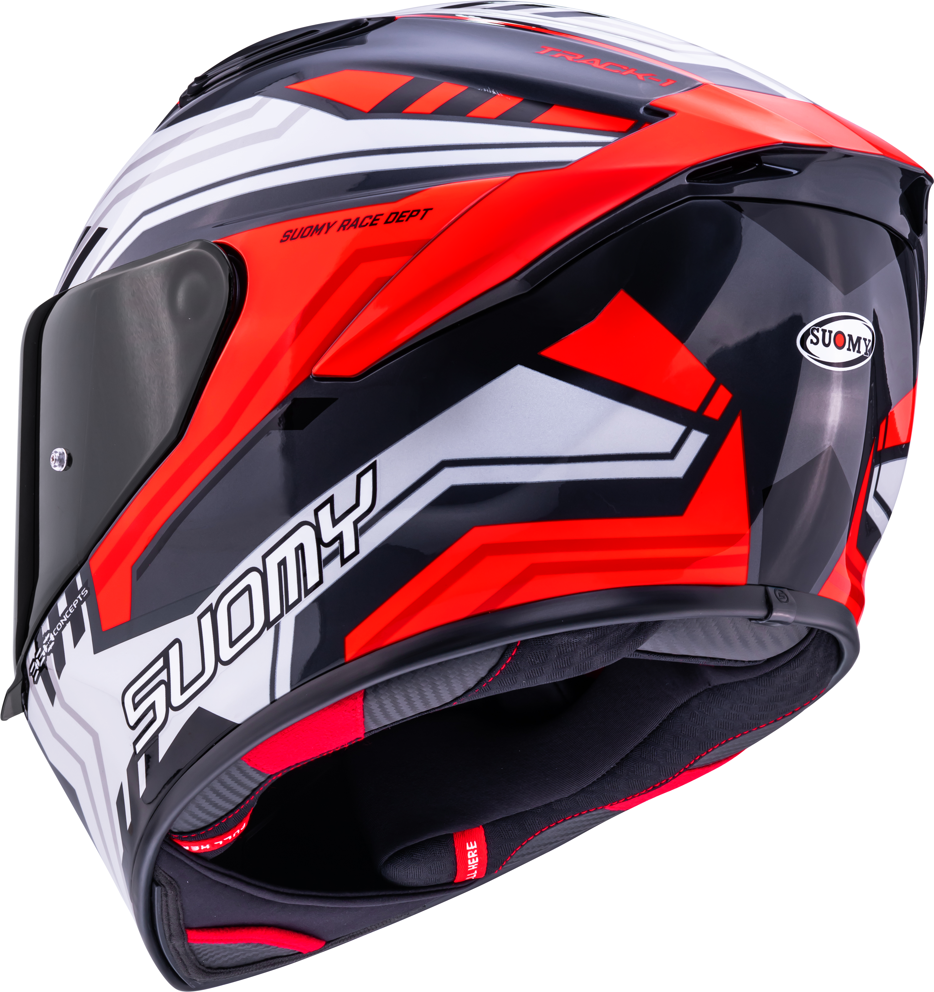 Suomy Track-1 kaciga Framework Bijela/Crvena K6T10022 