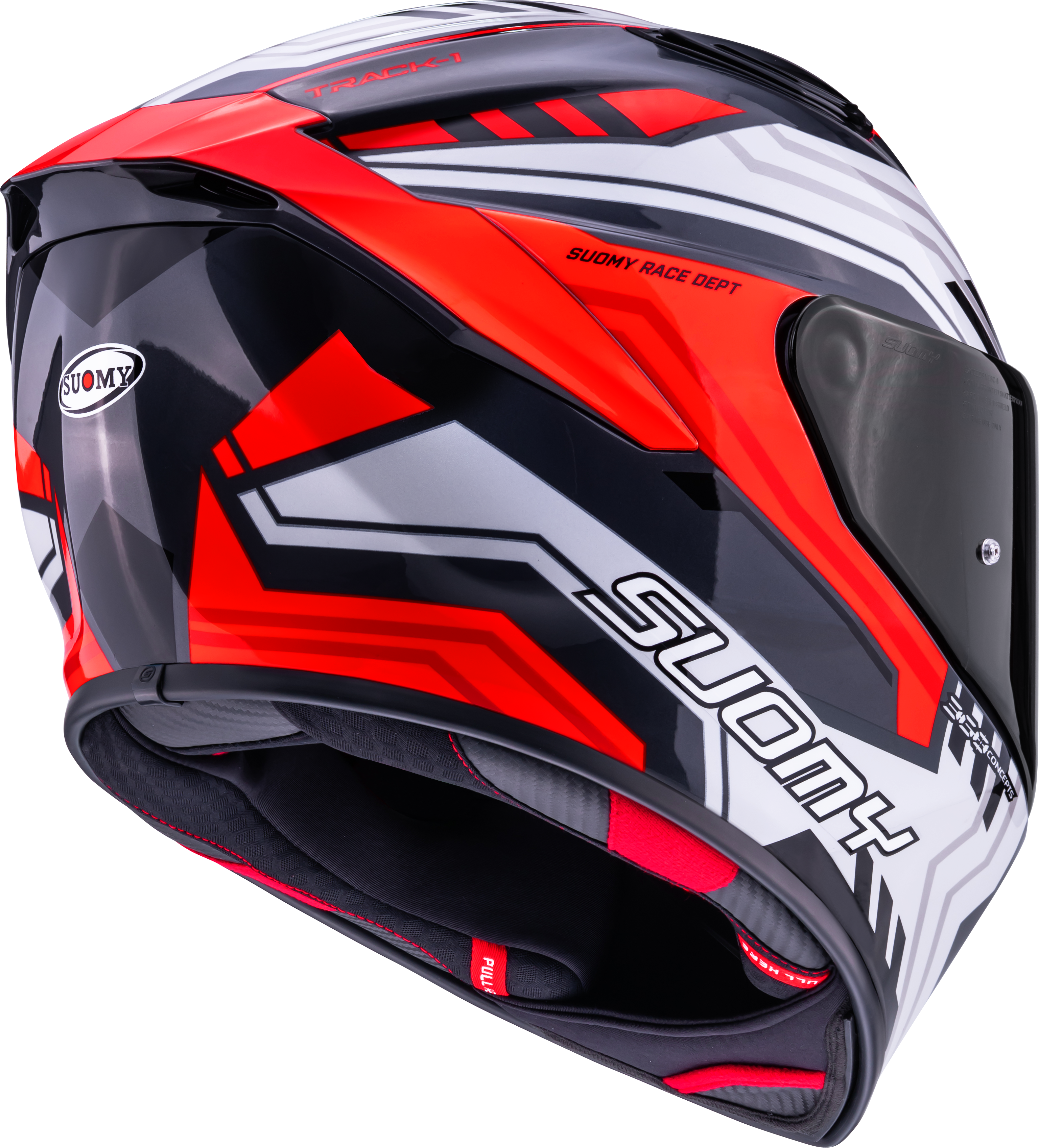 Suomy Track-1 kaciga Framework Bijela/Crvena K6T10022 