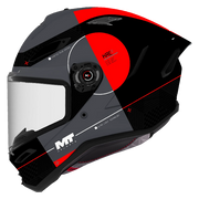MT-Helmets KRE 2 Spirit B15 Integralhelm in Rot und Grau — Produktansicht
