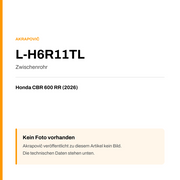 Akrapovic Zwischenrohr Honda CBR 600 RR (26-26) L-H6R11TL — Platzhalter, kein Herstellerfoto verfügbar