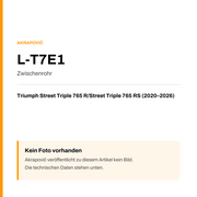 Akrapovic Zwischenrohr Triumph Street Triple 765 R / Street Triple 765 RS (20-26) L-T7E1 — Platzhalter, kein Herstellerfoto verfügbar