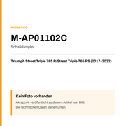 Akrapovic Schalldämpfer Triumph Street Triple 765 R / Street Triple 765 RS (17-22) M-AP01102C — Platzhalter, kein Herstellerfoto verfügbar