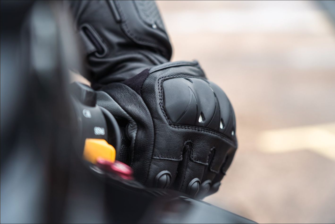 Knox Oulton MK2 Sport Lederhandschuhe | Herren | Schwarz/Weiß | 1011352160050