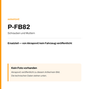 Akrapovic Schrauben und Muttern P-FB82 — Platzhalter, kein Herstellerfoto verfügbar