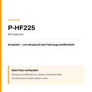 Akrapovic Montagesatz P-HF225 — Platzhalter, kein Herstellerfoto verfügbar