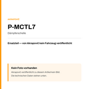 Akrapovic Dämpferschelle P-MCTL7 — Platzhalter, kein Herstellerfoto verfügbar