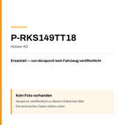Akrapovic Hülsen-Kit P-RKS149TT18 — Platzhalter, kein Herstellerfoto verfügbar
