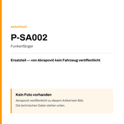 Akrapovic Funkenfänger P-SA002 — Platzhalter, kein Herstellerfoto verfügbar