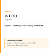 Akrapovic Auspuffteil P-TT21 — Platzhalter, kein Herstellerfoto verfügbar