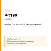 Akrapovic Auspuffteil P-TT90 — Platzhalter, kein Herstellerfoto verfügbar