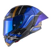 Nexx X.R3R kaciga Swirl Carbon Tamnoplava Zlatna 01XR323489126 