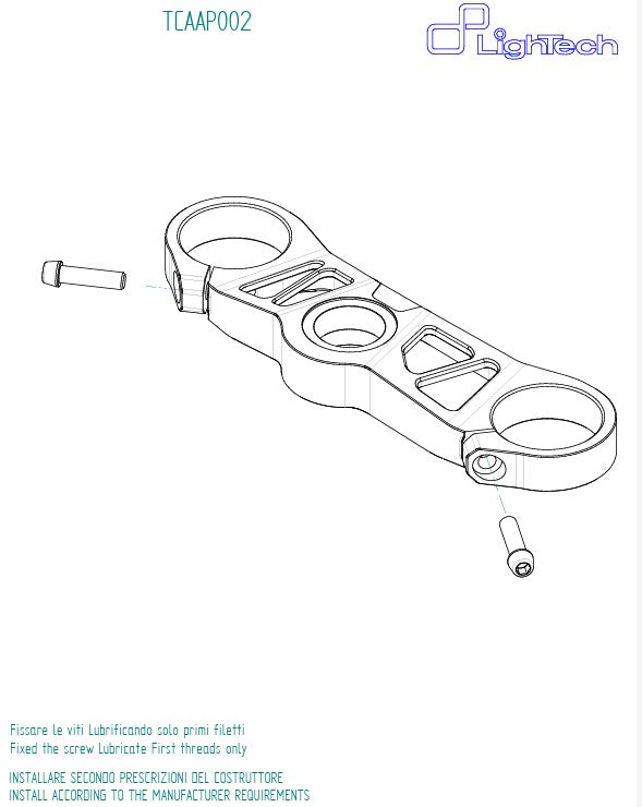 Gornja vilica LighTech Aprilia RS 660 (20-26) TCAAP002NER 