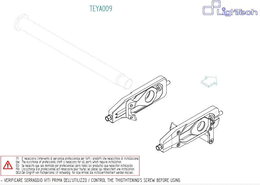 Kettenspanner za stazu LighTech Yamaha YZF-R1/M RN65 (20-26) TEYA009 