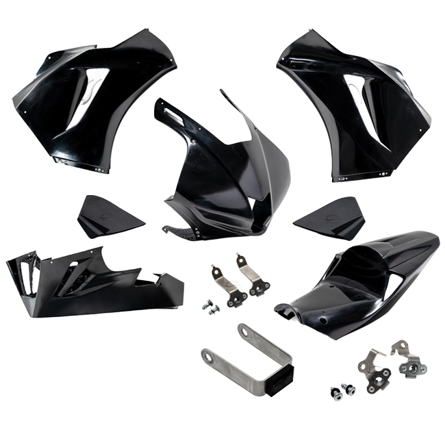 Komplettes Verkleidungsset Avio Fiber Prepreg Honda CBR 600 RR PC69 (24-26) Carbonin