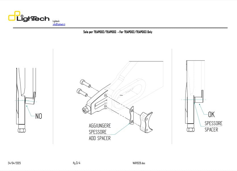 Kettenspanner LighTech BMW S1000RR K46 (09-18) TEBM002 