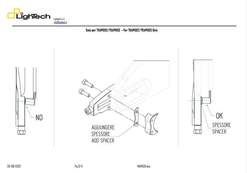 Kettenspanner LighTech Honda CBR 600 RR (07-16) TEHO002 