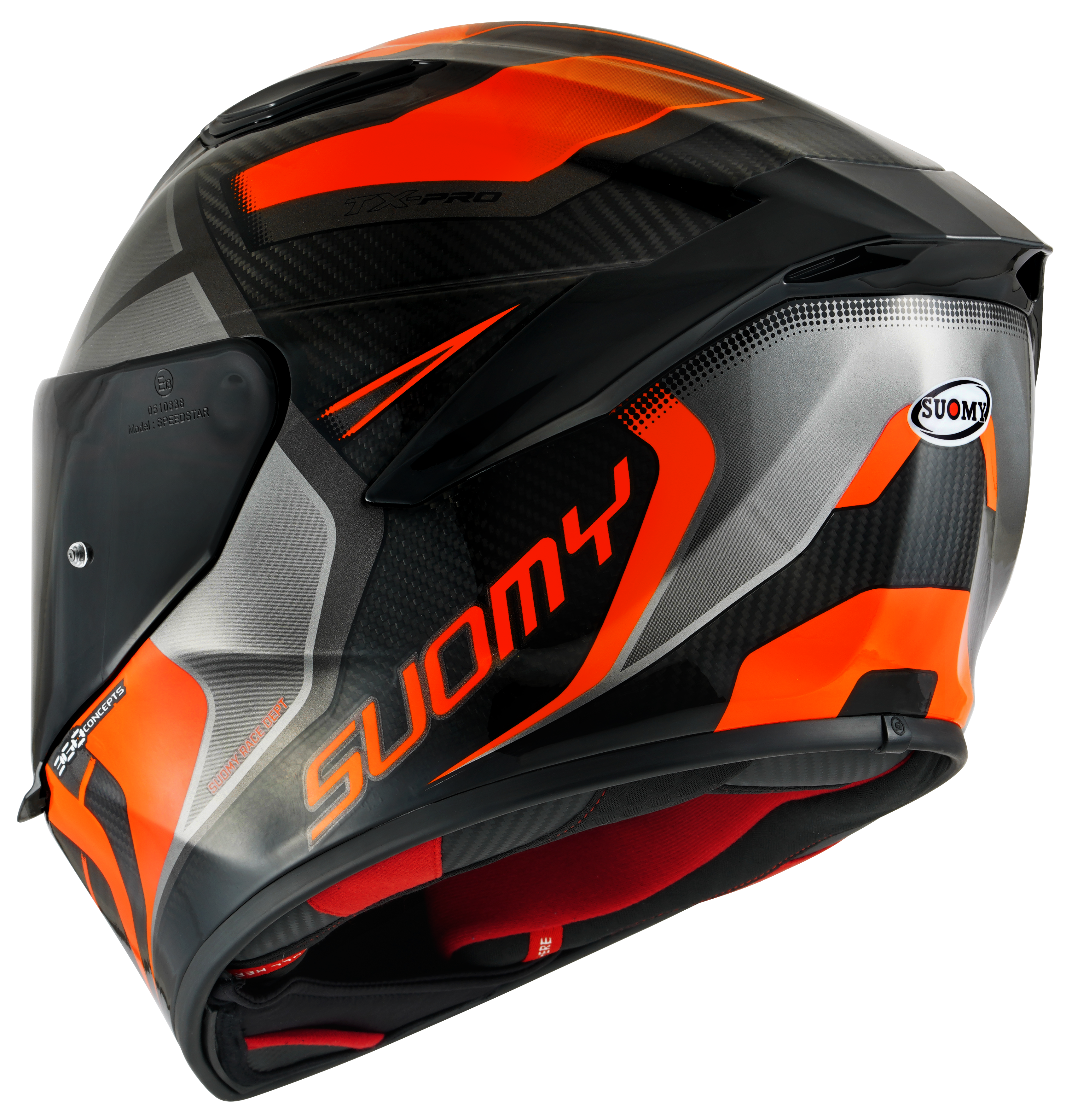 Suomy TX-Pro kaciga Carbon Advance Orange Fluo K6TX0004 