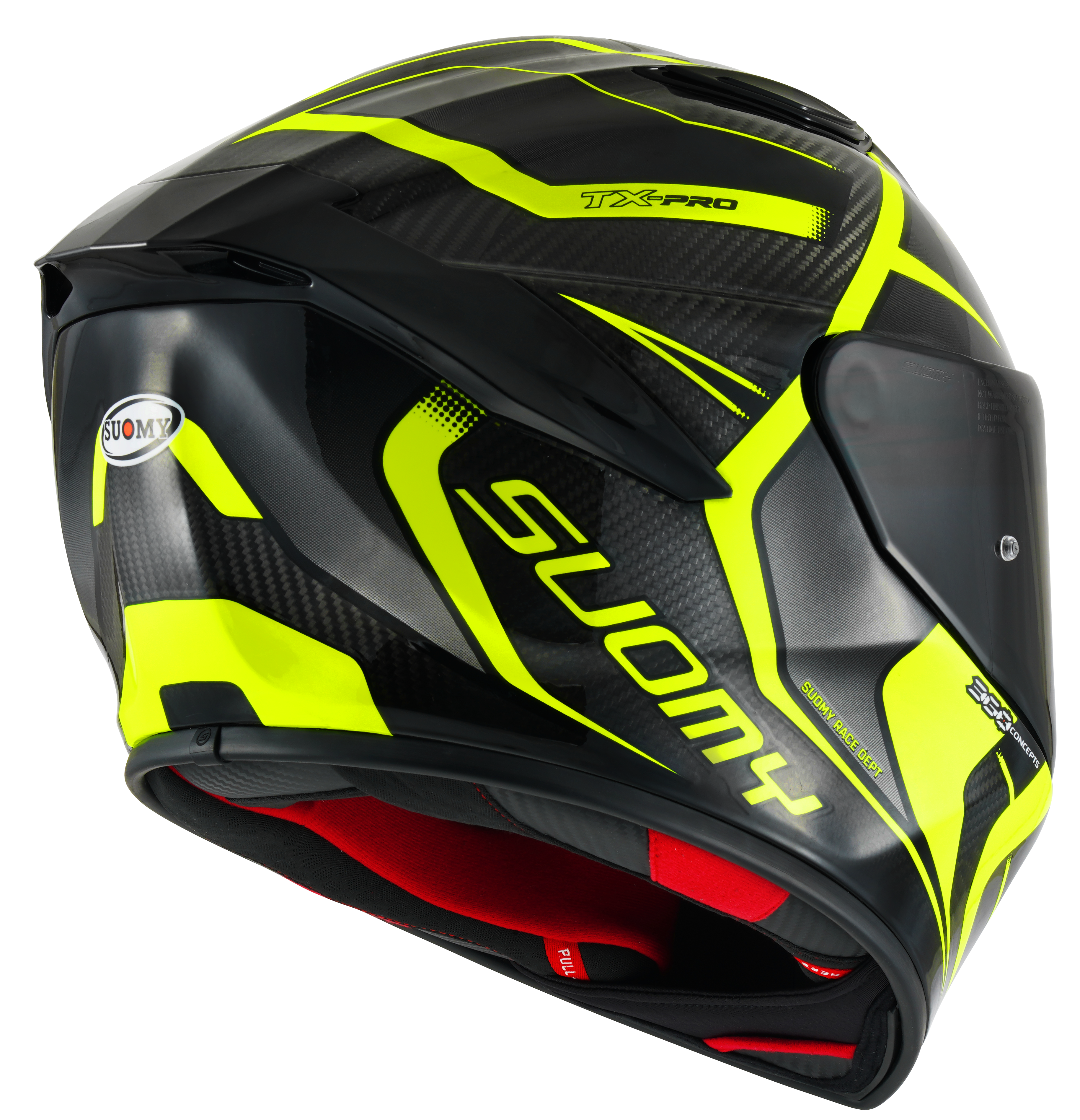 Suomy TX-Pro kaciga Carbon Advance Žuta Fluo K6TX0005 