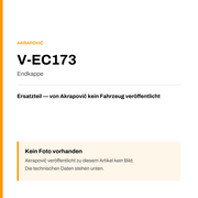 Akrapovic Endkappe V-EC173 — Platzhalter, kein Herstellerfoto verfügbar