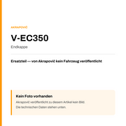 Akrapovic Endkappe V-EC350 — Platzhalter, kein Herstellerfoto verfügbar
