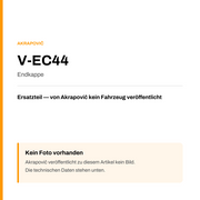 Akrapovic Endkappe V-EC44 — Platzhalter, kein Herstellerfoto verfügbar
