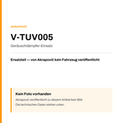 Akrapovic Geräuschdämpfer-Einsatz V-TUV005 — Platzhalter, kein Herstellerfoto verfügbar