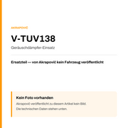 Akrapovic Geräuschdämpfer-Einsatz V-TUV138 — Platzhalter, kein Herstellerfoto verfügbar
