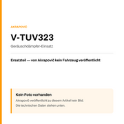 Akrapovic Geräuschdämpfer-Einsatz V-TUV323 — Platzhalter, kein Herstellerfoto verfügbar