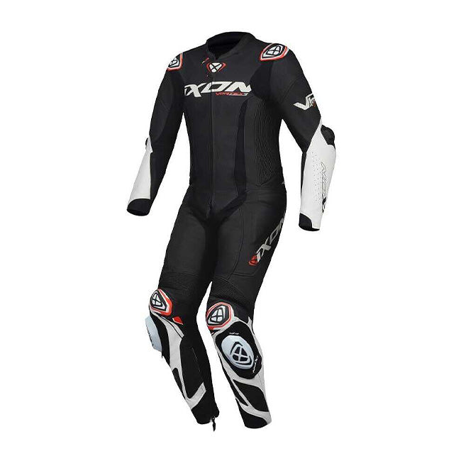 IXON Vortex 3 Jednodijelni Kožno odijelo – Perforirano trkaće odijelo | Muškarci | Crno/Bijelo 