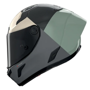 Nolan X-804 RS kaciga Ultra Carbon Blocco Zelena siva/Antracit/Slonova kost 370 