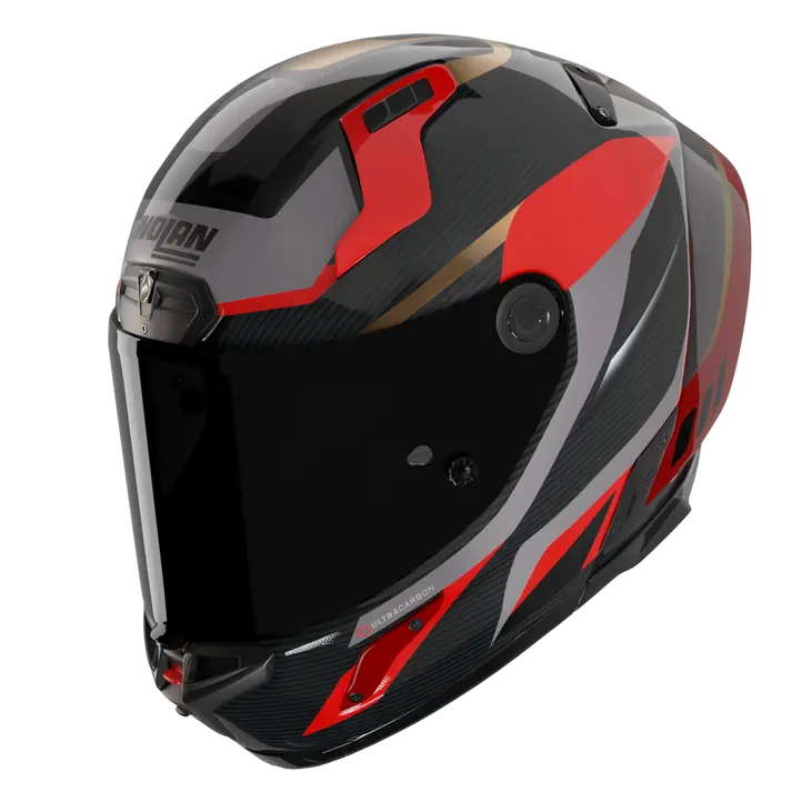 Nolan X-804 RS kaciga Ultra Carbon Lesmo Crvena/Siva/Zlatna 362 